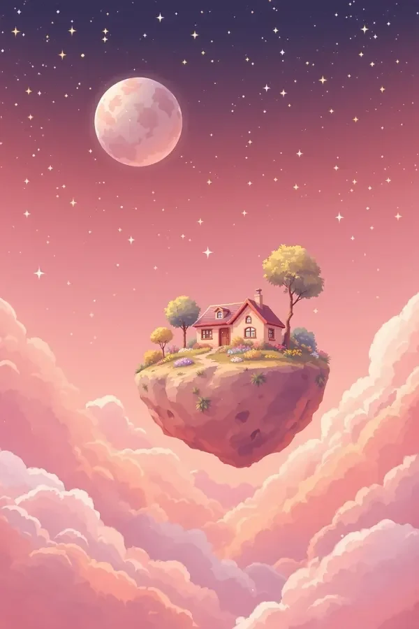 温柔的小行星 封面海报，治愈动漫