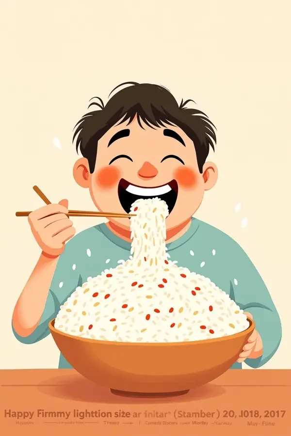 干饭人的快乐 封面海报，搞笑短剧